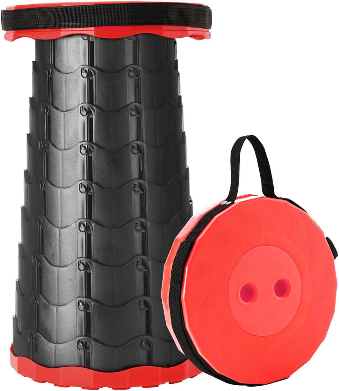 Lightweight folding camping stool, perfect for quick breaks during hikes or travel