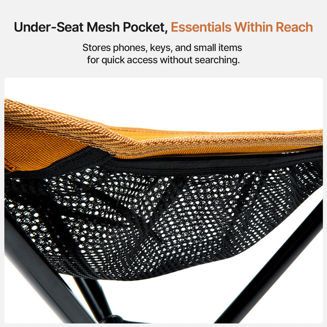 Unisex travel stool, lightweight and foldable, with 360-degree rotating seat
