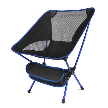 Lightweight unisex outdoor folding chair, black, with carrying bag, ideal for travel and camping