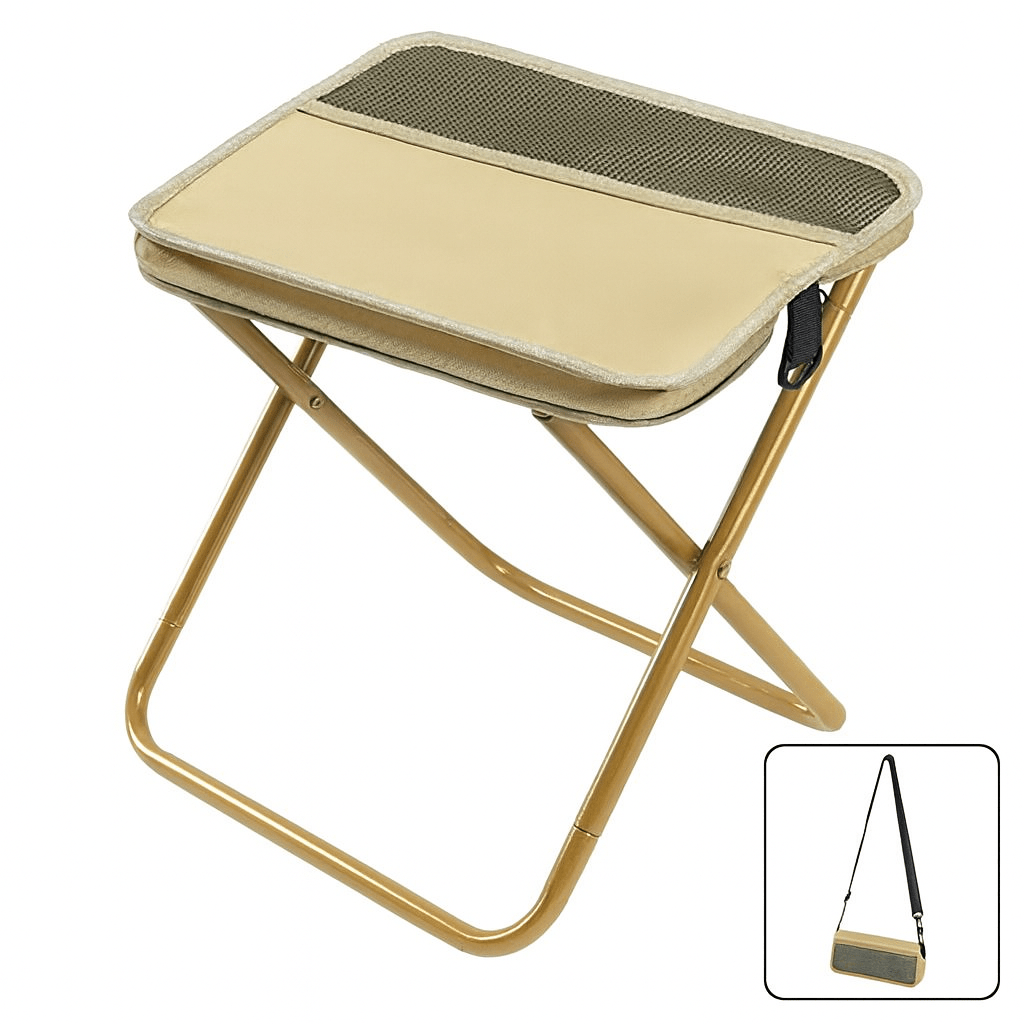 Versatile folding chair backpack, perfect for camping, hiking, fishing & outdoor events.