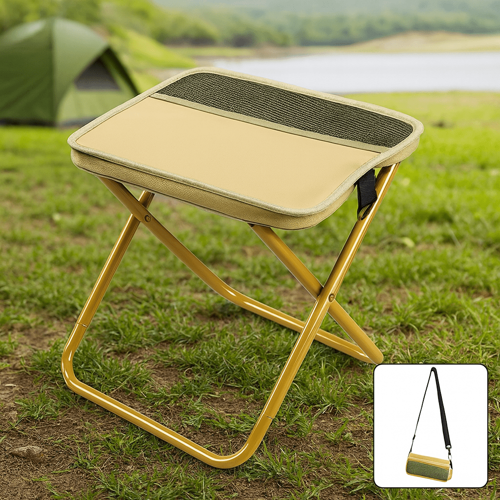 Lightweight portable folding chair backpack, perfect for hiking, camping & travel.