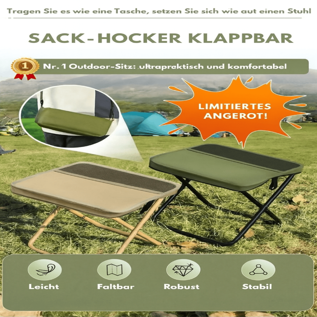 Convenient portable folding chair backpack, essential for any outdoor enthusiast.