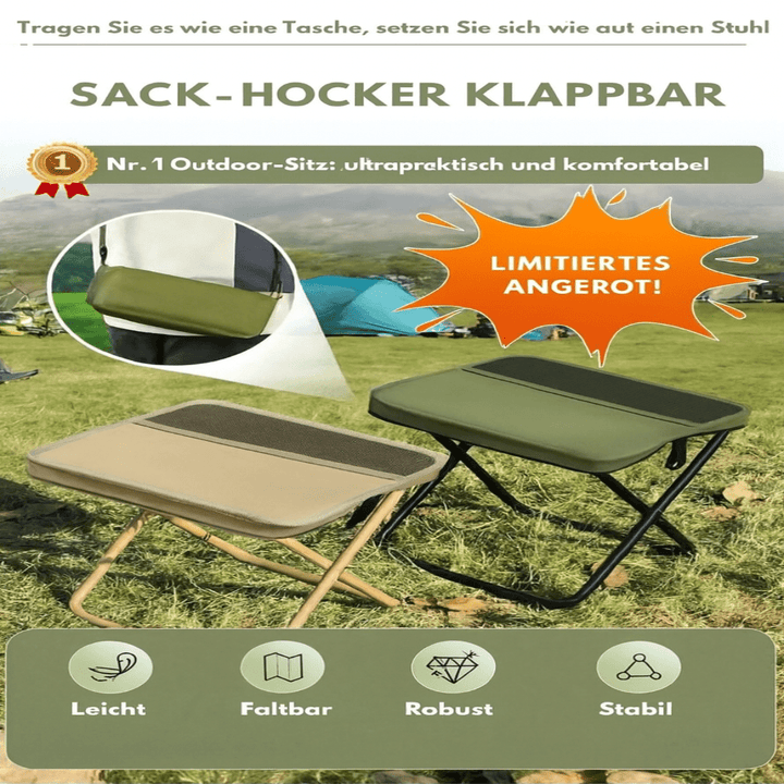 Convenient portable folding chair backpack, essential for any outdoor enthusiast.
