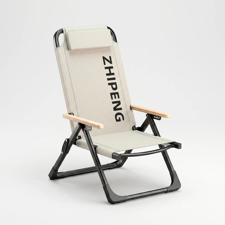 Modern space-saving folding lounge chair. Perfect for balcony, patio, or indoor use. Durable & comfortable design.