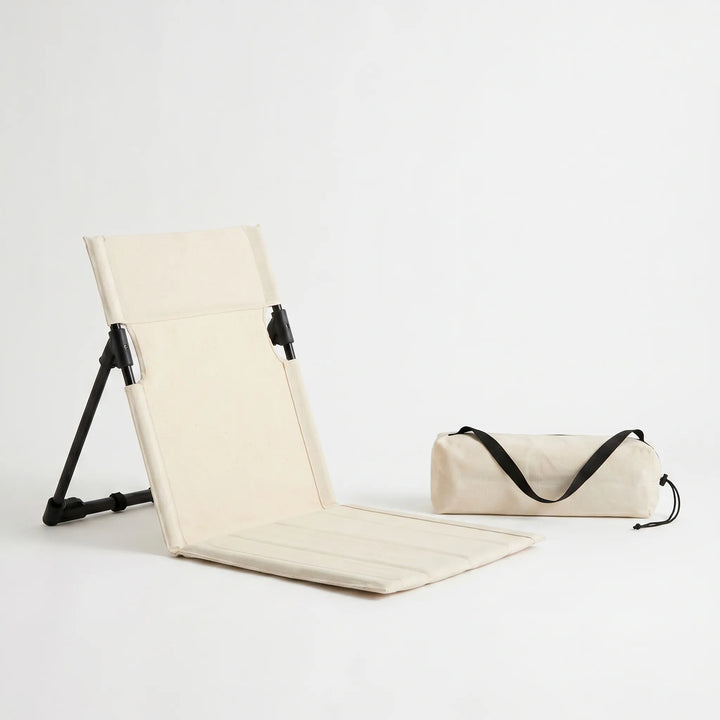 Lightweight, folding unisex ground chair. Portable outdoor comfort for camping, beach, picnics & stadium events.