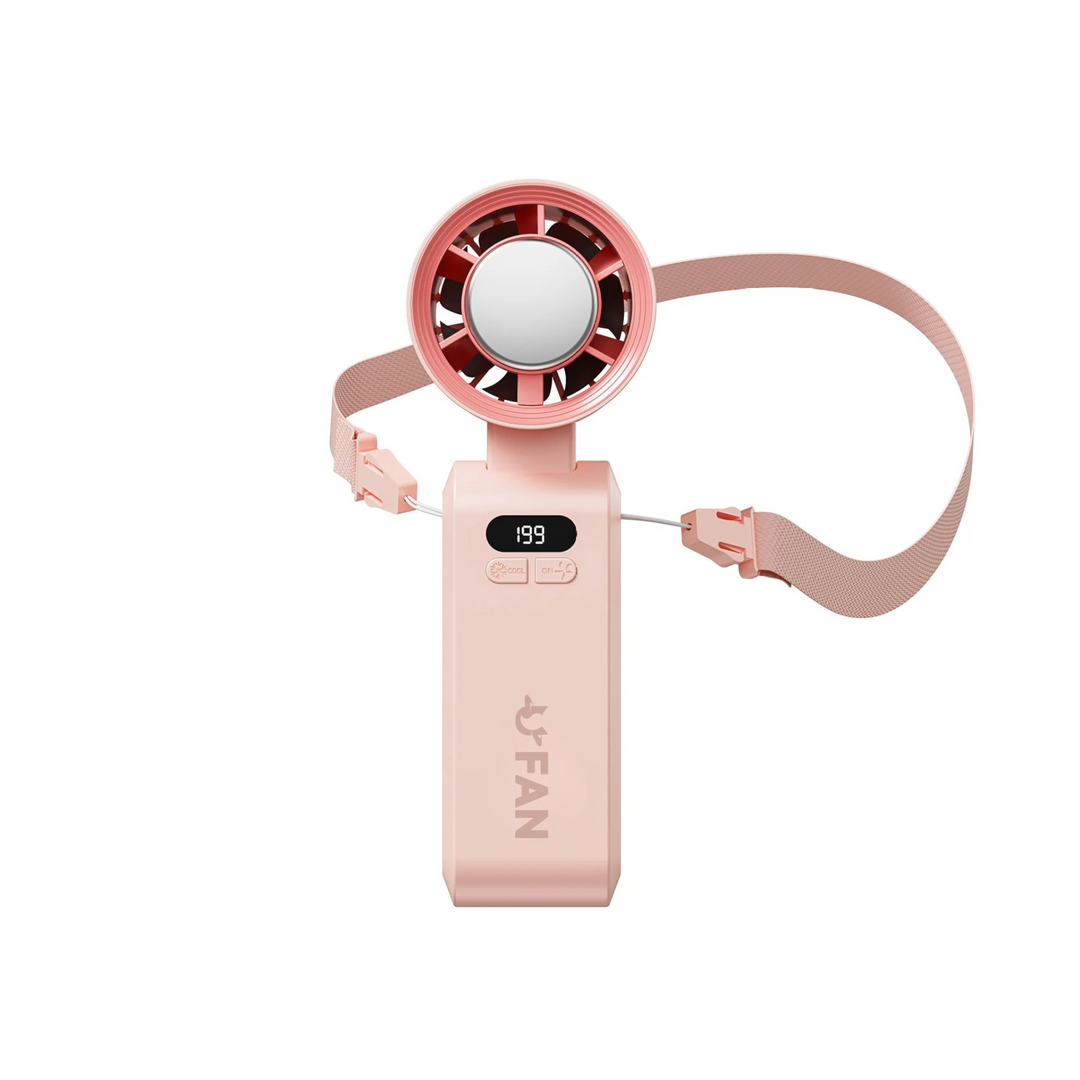 Lightweight personal fan for easy carrying, perfect outdoor gear for active lifestyles.