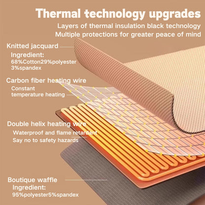Comfortable heated wrap shawl providing cozy warmth. Portable USB blanket, perfect winter gift.