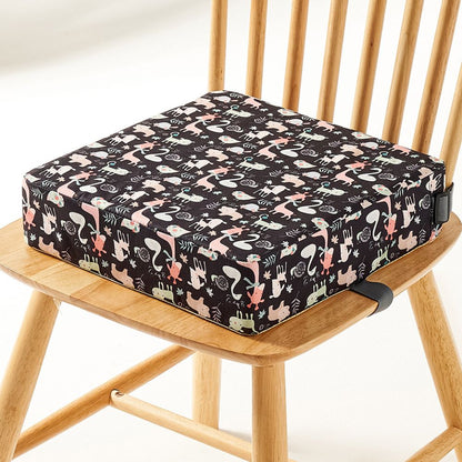Collapsible portable high chair, a secure travel booster seat for dining, providing essential child support.