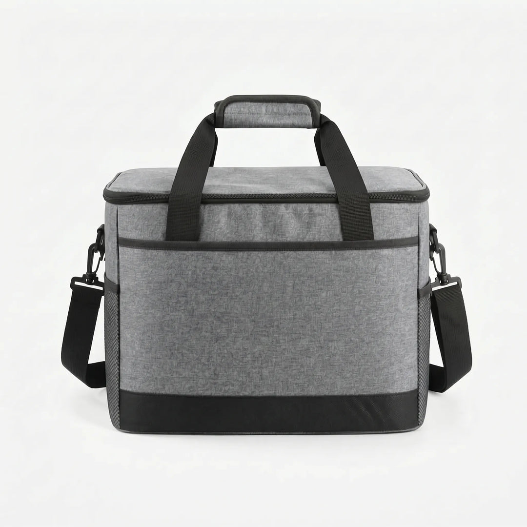 Multi-purpose insulated bag for food and drink transport. Great for beach days, sports events, or road trips.