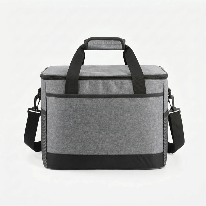 Multi-purpose insulated bag for food and drink transport. Great for beach days, sports events, or road trips.