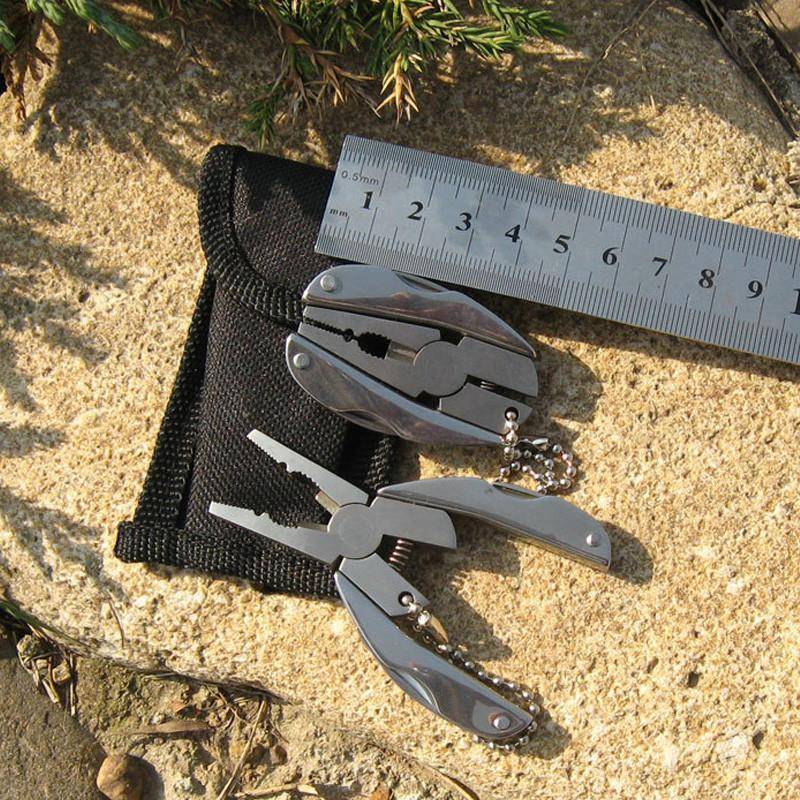 Keychain-ready multifunction tool, a robust stainless steel plier for daily use