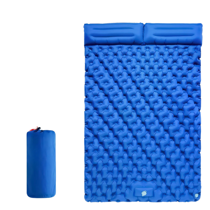 Compact inflatable sleep mat, perfect camping gear for comfortable outdoor sleeping