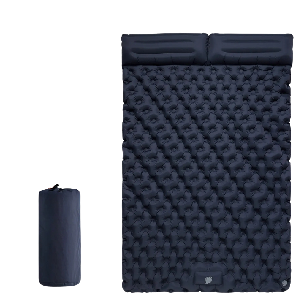 Durable unisex air mattress for camping, providing an elevated sleep surface