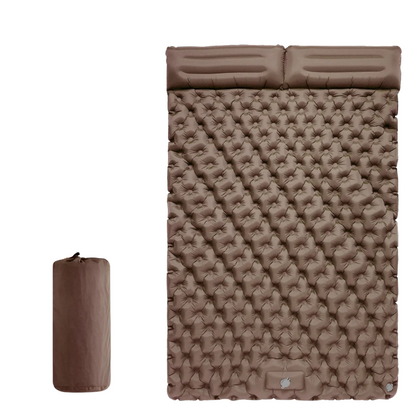 Portable outdoor adventure travel air mattress, easily packed for hiking trips