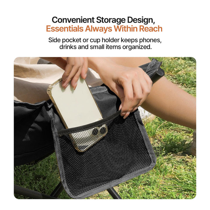 Outdoor portable recliner, durable fabric, convenient carry for all your outdoor activities