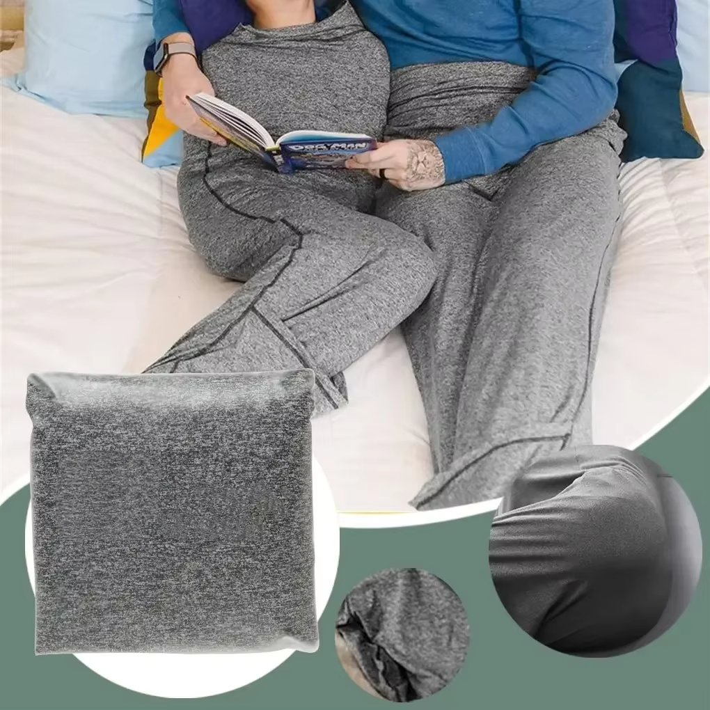 Compact, stretchable travel sleeping bag with compression sack for easy packing and versatile use.