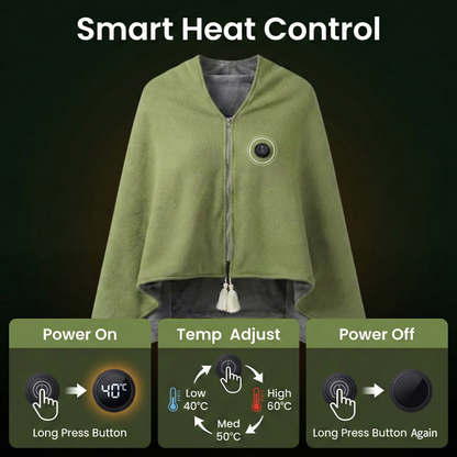 Versatile USB heated blanket for both men and women, a must-have for cold season comfort