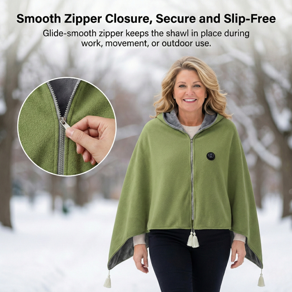 Unisex electric heated blanket, perfect as a cozy wrap for reading or relaxing
