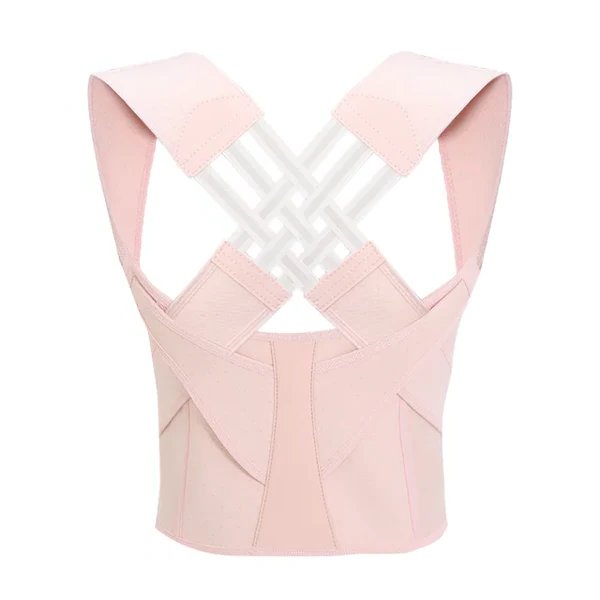 Adjustable posture corrector for discreet daily wear, providing effective spinal & neck pain relief.