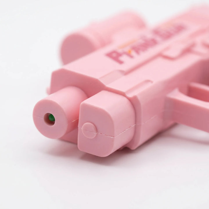 Novelty squirt gun set for prank parties. Fun water toy for summer outdoor games, beach, and pool for kids.