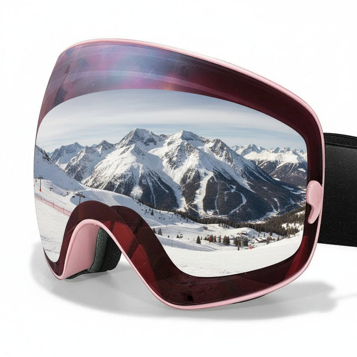 Helmet-compatible unisex ski goggles with advanced anti-fog, UV400, and night vision tech.