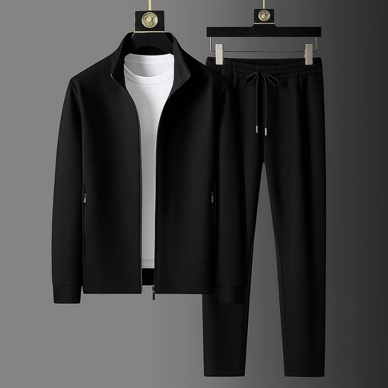 Unisex Premium Tracksuit Set, a comfortable two-piece jogger and hoodie combo, perfect for activewear or loungewear.