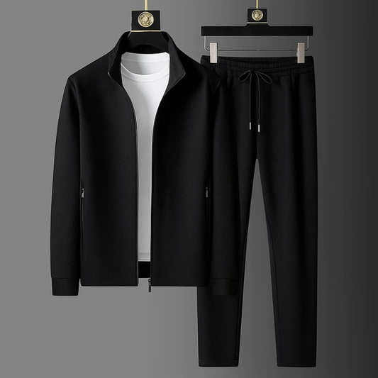 Unisex Premium Tracksuit Set, a comfortable two-piece jogger and hoodie combo, perfect for activewear or loungewear.