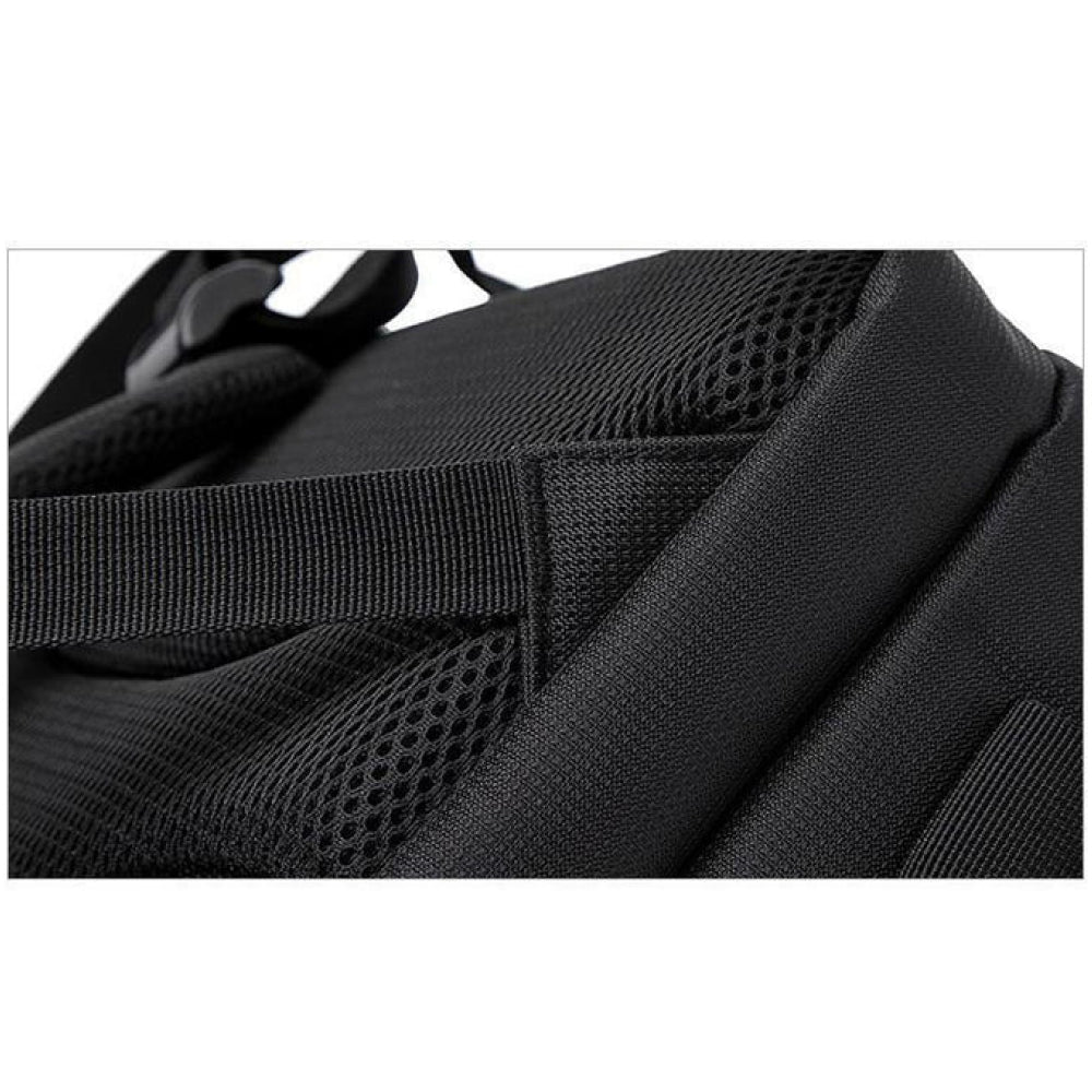 Waterproof photography backpack with DSLR camera & lenses, ready for outdoor adventures & travel.