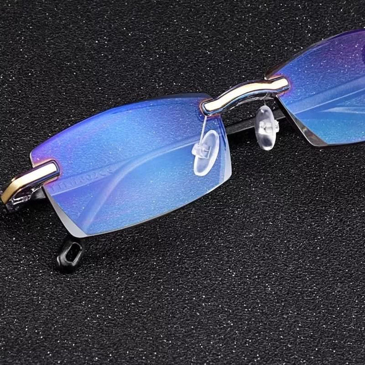 Comfortable unisex progressive reading aid glasses, essential for clear reading & vision.