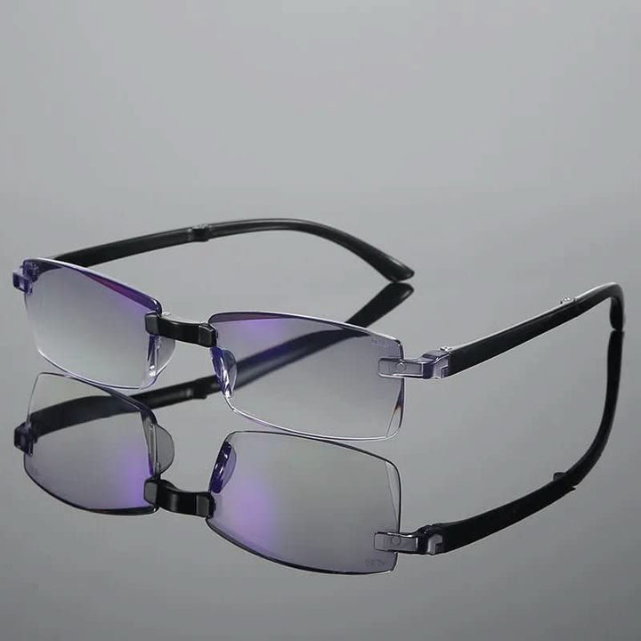 Unisex progressive reading glasses with advanced multifocal lenses for comfortable, clear vision.