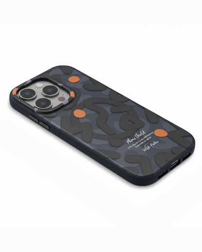 Unisex protective iPhone case with vibrant street art graffiti design. Shockproof & anti-scratch tech accessory.