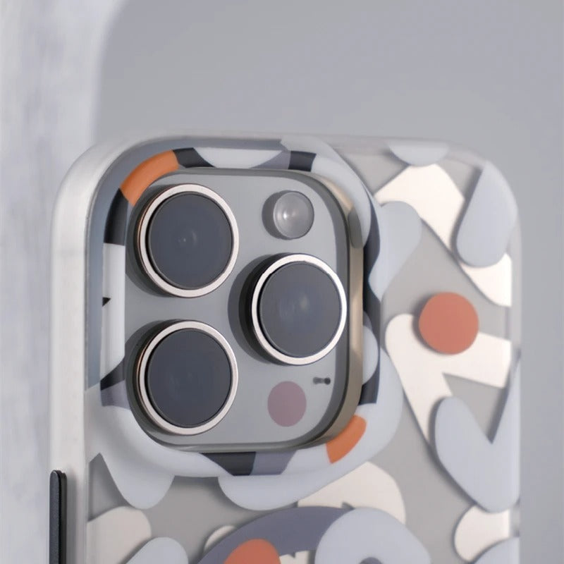 Slim & protective graffiti iPhone case featuring shockproof, anti-scratch, and non-slip benefits.