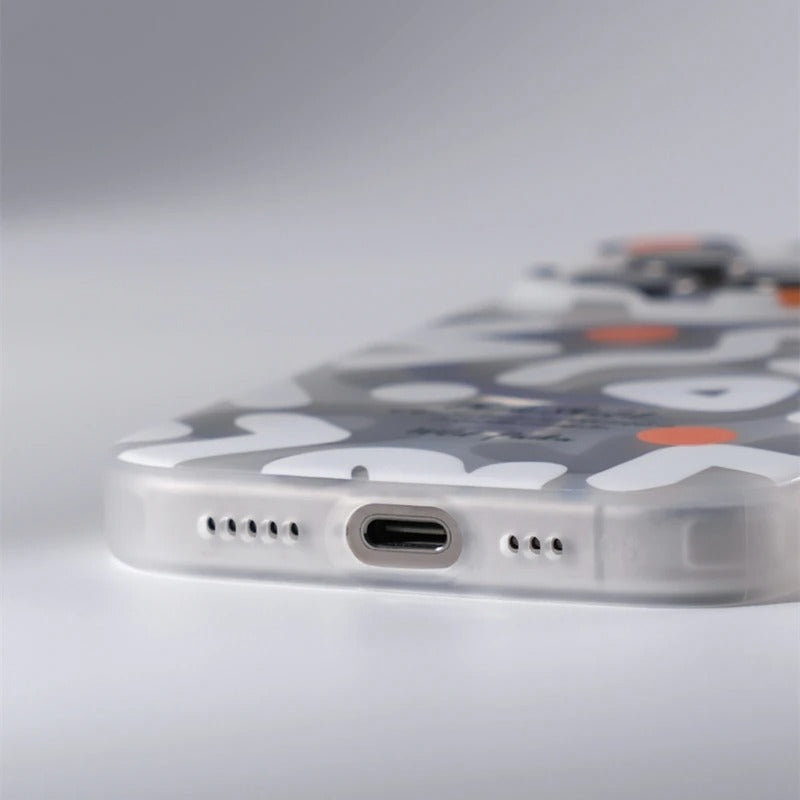 Bold graffiti design iPhone case, highly protective, durable, and an anti-scratch tech accessory.