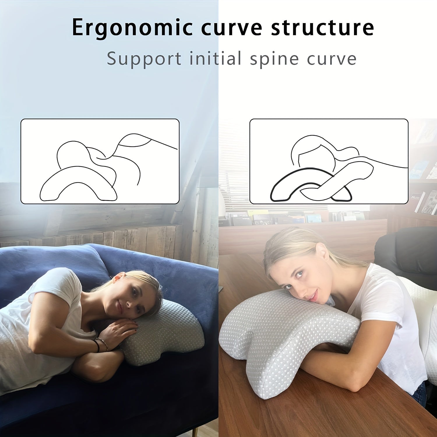Ergonomic memory foam travel pillow for neck and head support, ideal for long journeys & relaxation.