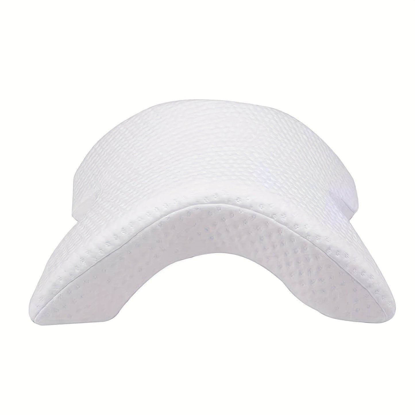 Plush memory foam neck pillow, offering superior support & comfort for relaxation at home or while traveling.