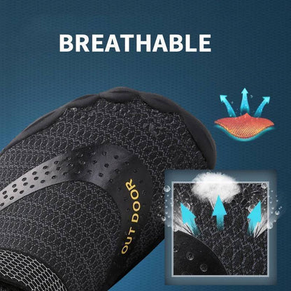 Barefoot-style wading sneakers with textured sole, great for traction & water sports