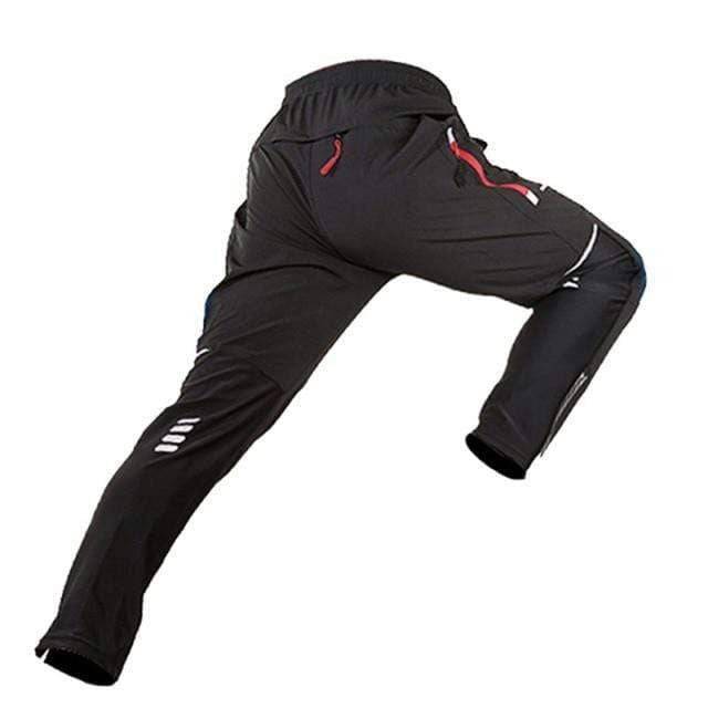 Quick dry unisex cycling pants featuring convenient pockets & stretchy spandex for comfortable bike training.
