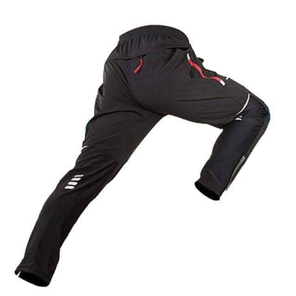 Quick dry unisex cycling pants featuring convenient pockets & stretchy spandex for comfortable bike training.