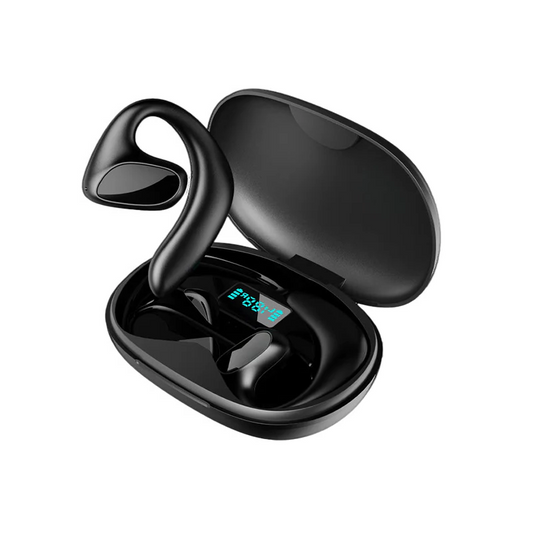 Unisex real-time language translator earbuds for global communication & travel tech. Wireless, Bluetooth, offline translation.
