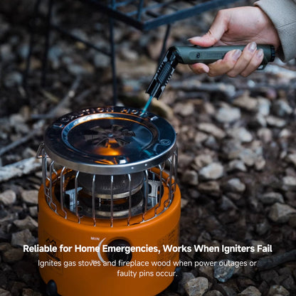 Unisex USB rechargeable lighter, an eco-friendly alternative for lighting candles and campfires.