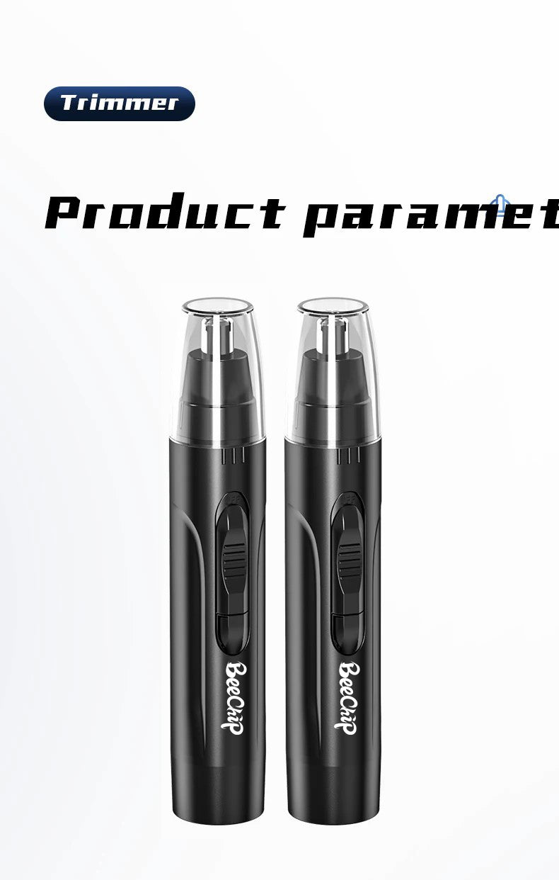 High-performance rechargeable nose & ear trimmer delivers painless, smooth personal grooming.