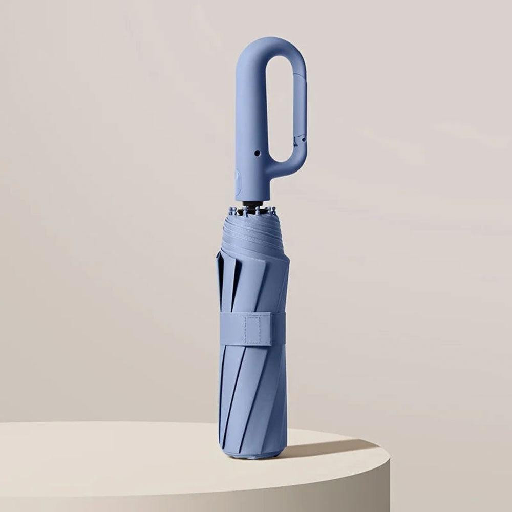 Compact travel umbrella with strong UV protection. Windproof, automatic, and durable rain gear for all genders.
