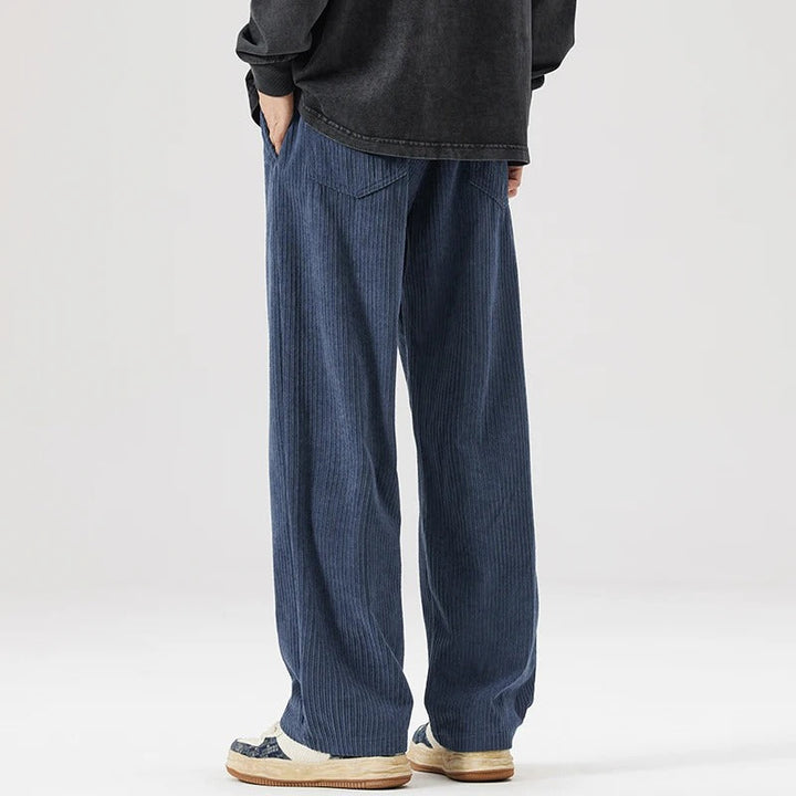 Ultra-soft relaxed fit corduroy pants, a must-have for comfortable unisex casual style.