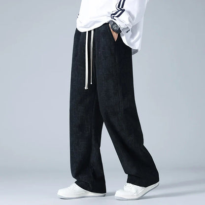 Unisex relaxed fit grey digital print sweatpants. Comfy joggers, great for activewear, loungewear & casual apparel.