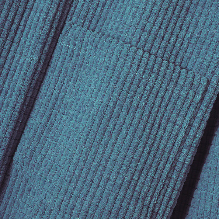 Coastal blue relaxed fit hooded jacket, a comfortable unisex jacket perfect for layering & effortless casual style.