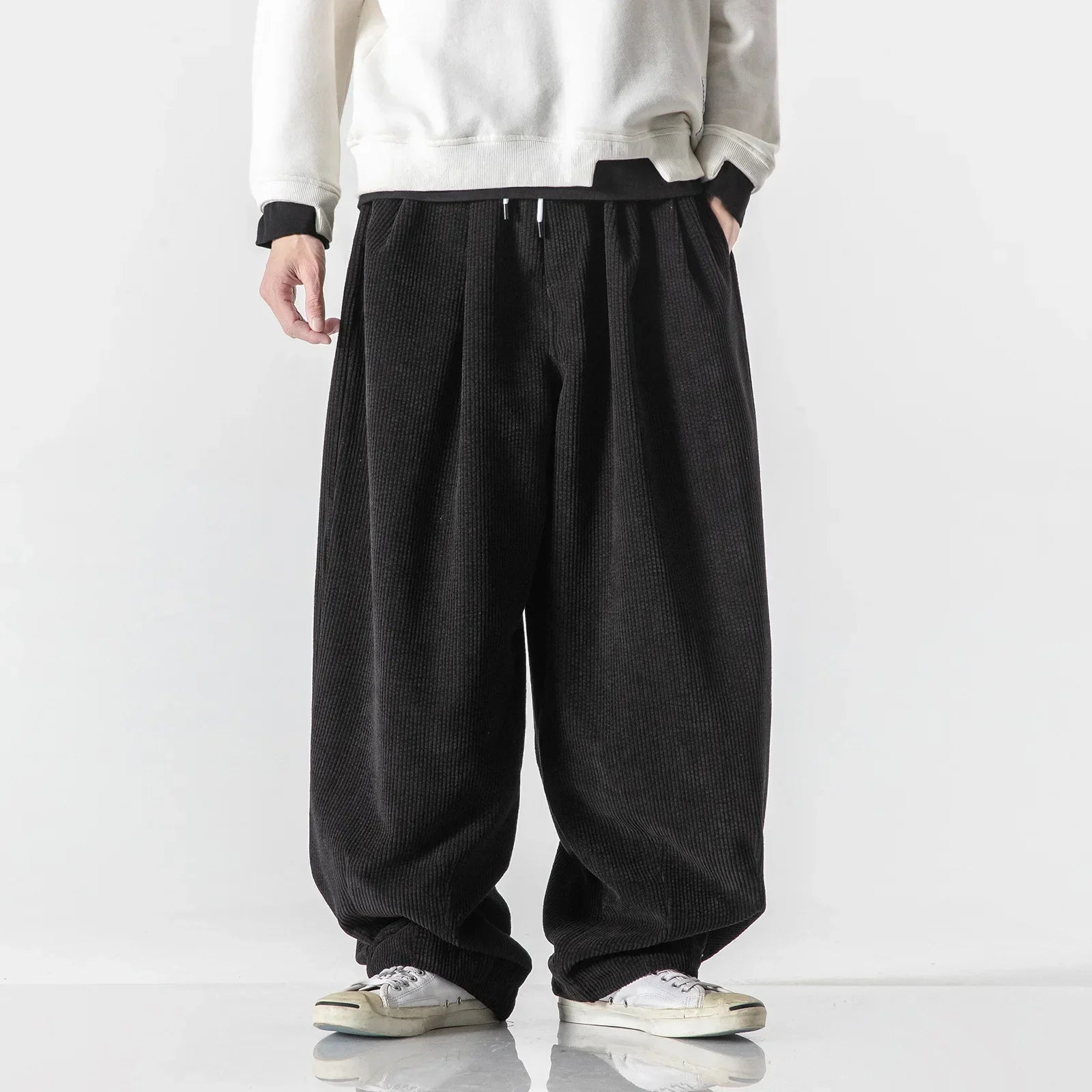 Stylish unisex relaxed fit sweatpants, perfect for casual or loungewear outfits.