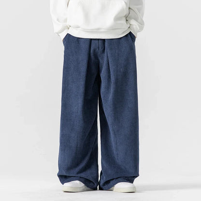 Essential unisex relaxed fit wide-leg drawstring pants, offering supreme comfort for casual & streetwear.