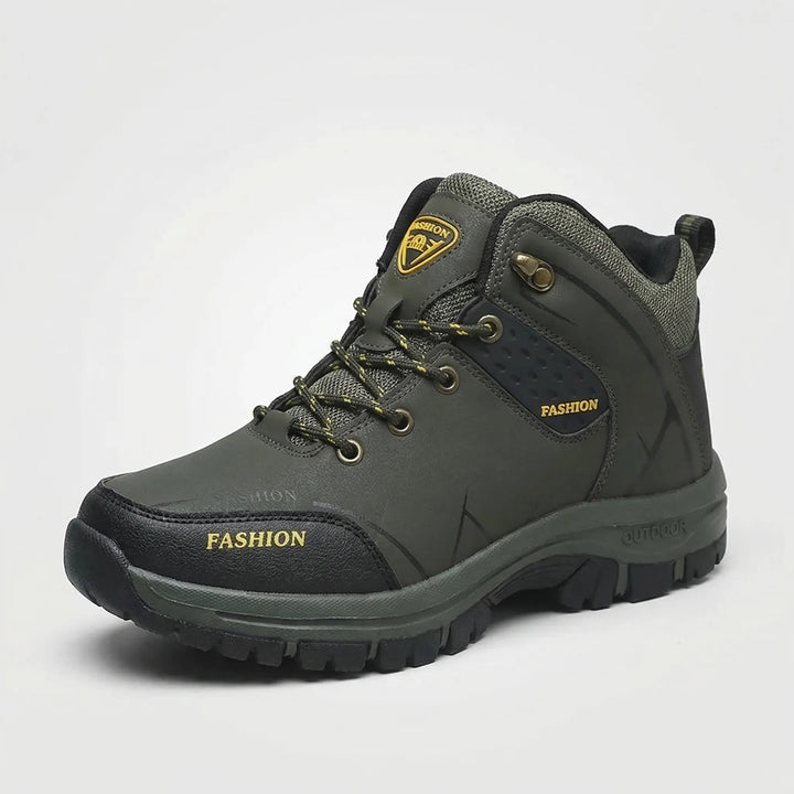 Breathable unisex hiking boots for trail walking. Retro-style ankle boots, water-repellent & durable.