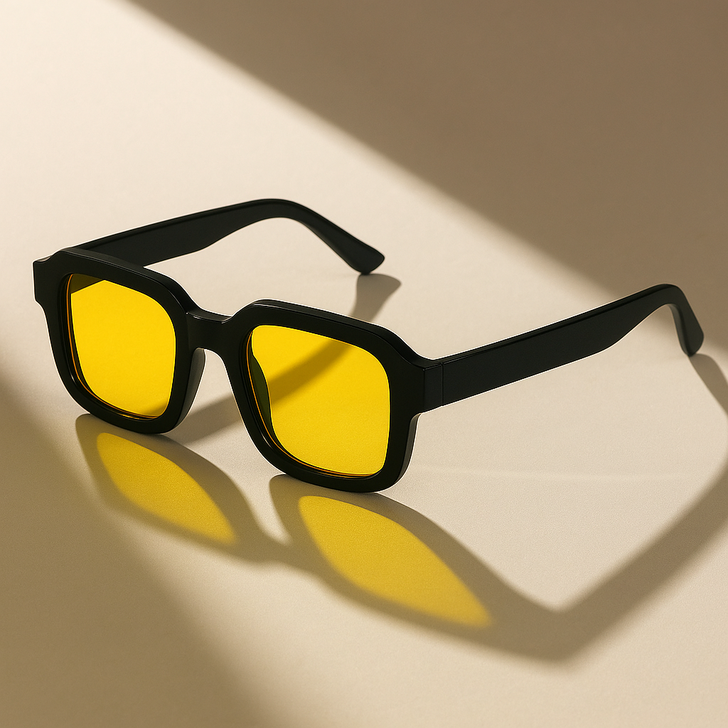 Retro bold frame unisex sunglasses, a versatile fashion eyewear accessory for everyday style & sun protection.