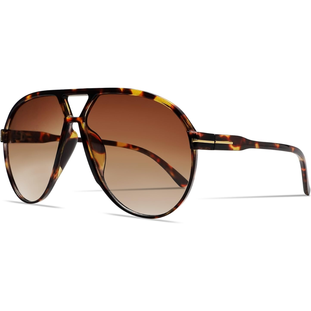 Versatile unisex aviator sunglasses, lightweight and perfect for any fashion style.
